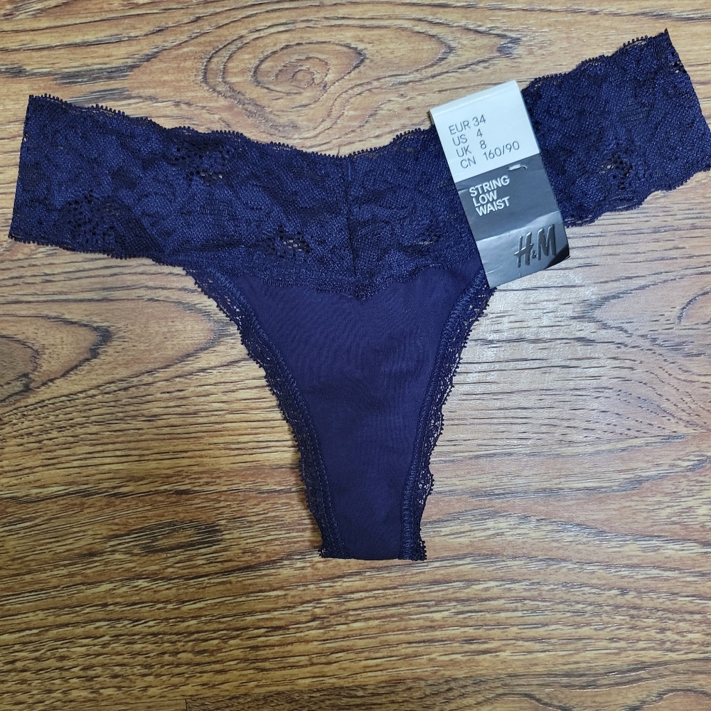 NWT Lace Thong Panty H&M